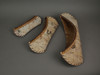 Set of 3 Rustic Birch Bark Decorative Wooden Canoe Sculptures Forest Lodge Decor Additional image