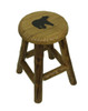 Rustic Handcrafted Wooden Carved Bear Bar Stool 24 in. Main image