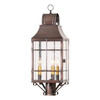 Stenton Post Light in Antique Copper - 3 Lights - Tinware Main image