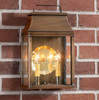Valley Forge Wall Light in Weathered Brass - 2 Lights - Irvin's Tinware Additional image