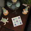 Blue Sand Dollar and Starfish Tic-Tac-Toe Game – Beach-Themed Accent Piece Lifestyle image 1