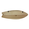 Surfboard Wall Hook Rack 28 in Coastal Wood Metal 5 Cleat Decorative Hooks Additional image