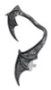 A Night with Goethe Gothic Pewter Bat Wing Ear Wrap Main image