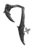 A Night with Goethe Gothic Pewter Bat Wing Ear Wrap Additional image