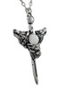 Alchemy Gothic Wolverine Moon Wolf Sword Pendant / Necklace Additional image