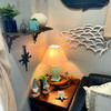Seafoam Green Shutter Table Lamp 24in Glossy Base 120V 60W Coastal Decor Lifestyle image 5