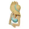 Retro Lounging Beauty Beach Girl Teal Swimsuit Resin Figurine Home Decor Additional image