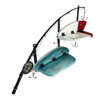 Fishing Pole Wall Shelf - Wood/Metal - 24" Additional image