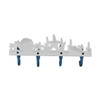 Blue and White Seahorses Sea Life Cast Iron Wall Hook Additional image
