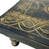Wooden Altar Table Distressed Carved Pentagram Celtic Knotwork Decor Additional image
