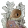 Coastal Tabletop Water Fountain White Resin LED Coral Shells 15.5 Inch Additional image