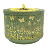 LED Tabletop Fountain Sage Green Metal Warm Light USB 7.5 Inch Round Additional image