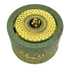 LED Tabletop Fountain Sage Green Metal Warm Light USB 7.5 Inch Round Additional image