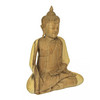 13 Inch Wooden Hand Carved Sitting Buddha Sculpture Zen Home Decor Meditation Additional image