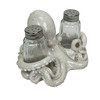 Octopus Salt and Pepper Shaker Set 5.5 Inch Off-White Resin Tabletop Holder Additional image