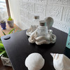 Octopus Salt and Pepper Shaker Set 5.5 Inch Off-White Resin Tabletop Holder Lifestyle image 4