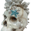 Illuminated Coastal Statue LED Eyes Coral Resin 7.5 Inch Gothic Decor Additional image