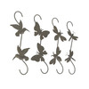 Set of 4 Rustic Metal Hook Plant Hangers Hummingbird, Bee, Butterfly, Dragonfly Additional image