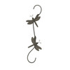 Set of 4 Rustic Metal Hook Plant Hangers Hummingbird, Bee, Butterfly, Dragonfly Additional image