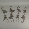 Set of 4 Rustic Metal Hook Plant Hangers Hummingbird, Bee, Butterfly, Dragonfly Additional image