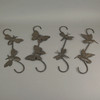 Set of 4 Rustic Metal Hook Plant Hangers Hummingbird, Bee, Butterfly, Dragonfly Additional image