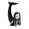 Day of the Dead Mermaid Figurine Resin Skeleton Decor 7.75 Inch Tabletop Main image