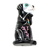 Day of the Dead Skeleton Dog Figurine Glossy Resin 8.75 Inch Halloween Decor Additional image