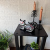 Day of the Dead Skeleton Cat Figurine Resin 8 Inch Multicolor Gothic Decor Lifestyle image 2