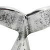 Whale Tail Door Stop Silver Cast Aluminum Nautical Wedge 6.5 Inch Coastal Decor Additional image