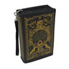 Gothic Spellbook Crossbody Bag Black Vinyl Book Purse 9.25 Inch with Straps Main image