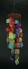 Set of 2 Capiz Shell Wind Chimes for Garden Patio Yard Coastal and Multicolor Additional image