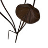 Metal Mushroom Garden Stake Five Cap Cluster 28.25 Inch Brown Outdoor Decor Additional image