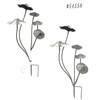 Metal Mushroom Garden Stake Five Cap Cluster 28.25 Inch Brown Outdoor Decor Additional image