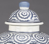 AA Importing Blue and White Circles 10" Ginger Jar with Lid Additional image