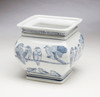 AA Importing 59835 Square Blue And White Planter Main image