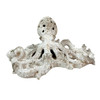 White Coral Octopus Statue Resin Coastal Tabletop Sculpture 11.5 Inch Additional image