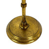 Antique Gold Metal Pedestal Table Clock 15 Inch Quartz Analog Desk Decor Additional image