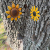 Metal Butterfly and Dragonfly Bell Wind Chimes Set of 2 Sunflower Bells 43 Inch Lifestyle image 3