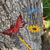 Metal Butterfly and Dragonfly Bell Wind Chimes Set of 2 Sunflower Bells 43 Inch Lifestyle image 4