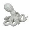 White Wicker Look Resin Octopus Statue 13 Inch Coastal Tabletop Decor Additional image