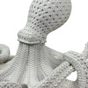 White Wicker Look Resin Octopus Statue 13 Inch Coastal Tabletop Decor Additional image