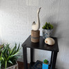 Distressed White Wood Swan Figurine Nautical Dock Piling 13.25 Inch Tall Lifestyle image 2