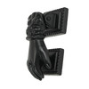 Black Enamel Cast Iron Vintage Hand Decorative Door Knocker Antique Home Decor Main image