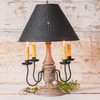 Jamestown Wood Table Lamp - Buttermilk - Metal Shade Additional image