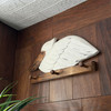 Pelican Wall Hook Rack 3 Peg Weathered White Wood Coastal 15.75 Inch Lifestyle image 1