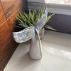 Coastal Ceramic Whale Tail Statue White Blue Gray 11.75 Inch Tabletop Decor Lifestyle image 2