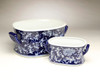 AA Importing 59941 Set Of 2 Blue & White Foot Baths Main image