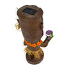 Solar Tiki Figurine Light 19 in Painted Resin Outdoor Statue Multicolor Additional image