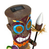 Solar Tiki Figurine Light 19 in Painted Resin Outdoor Statue Multicolor Additional image