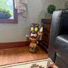 Solar Tiki Figurine Light 19 in Painted Resin Outdoor Statue Multicolor Lifestyle image 4